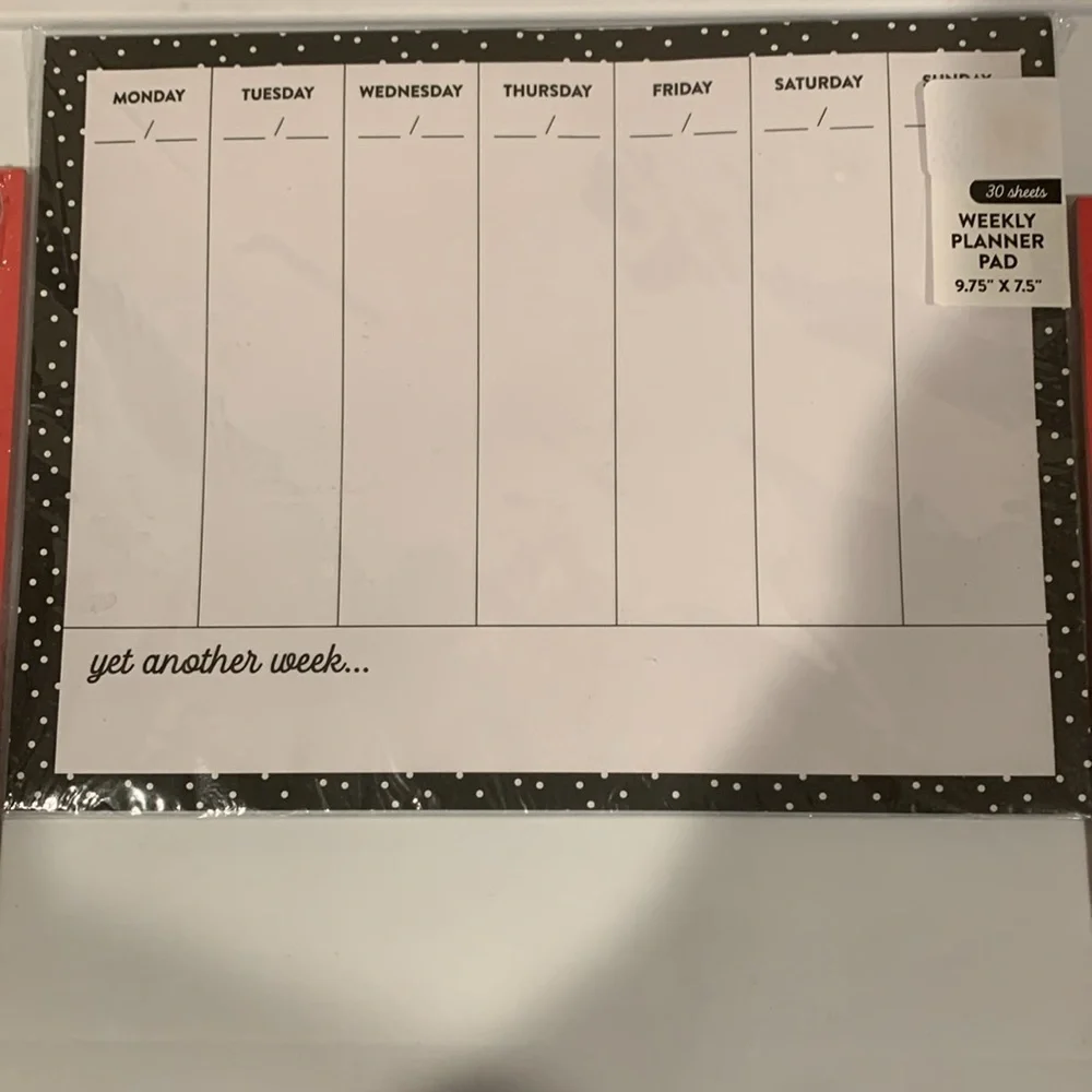 School Quick Note Pads For Parents and Weekly Calendar Set